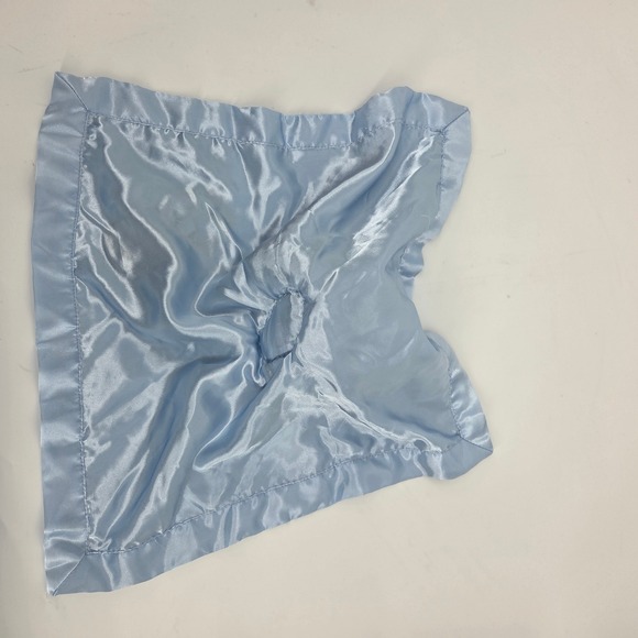 Baby Security Blanket Monkey Blue Sports Theme Satin Trim - Picture 6 of 6